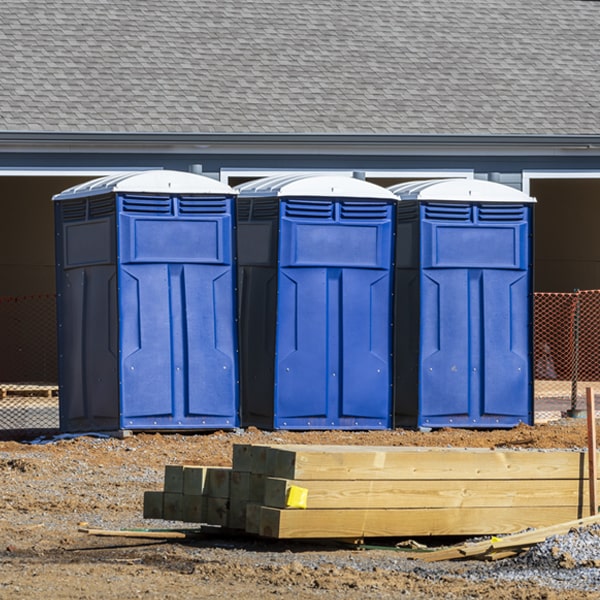 how often are the porta potties cleaned and serviced during a rental period in Foothill Farms CA